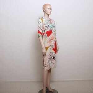 ASOS Long Sleeve Shift Dres‎ In Floral Print